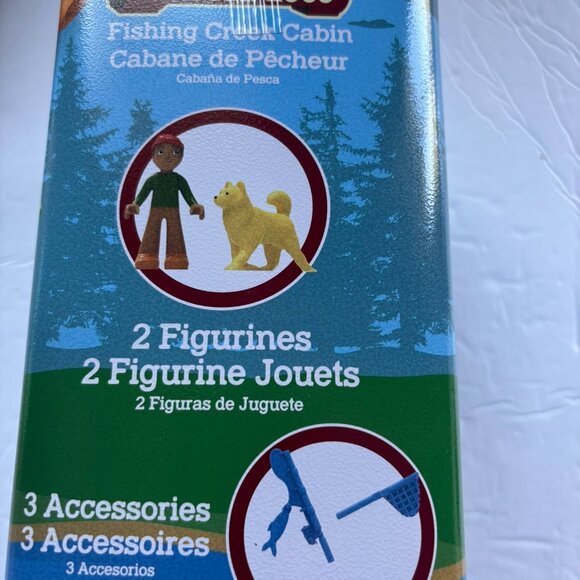 NEW Lincoln Logs Fishing Creek Cabin Building Set - 49 Pieces - Picture 13 of 14